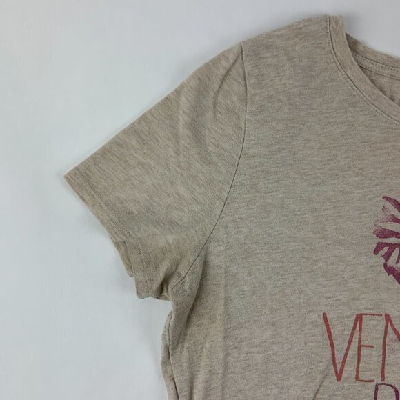 Womens T Shirt Short Sleeve Cream Large - Picture 5 of 8